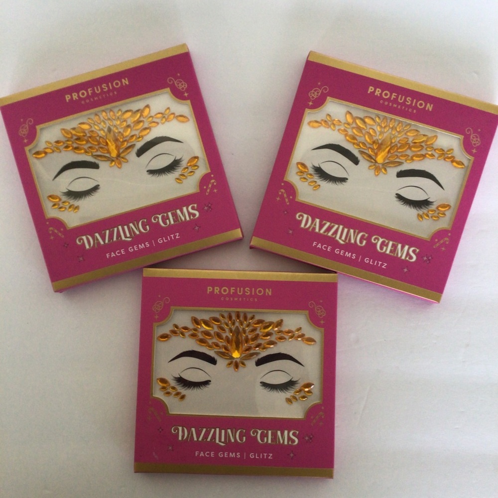 PROFUSION COSMETICS FACE AND BODY GEMS LOT OF THREE NWT